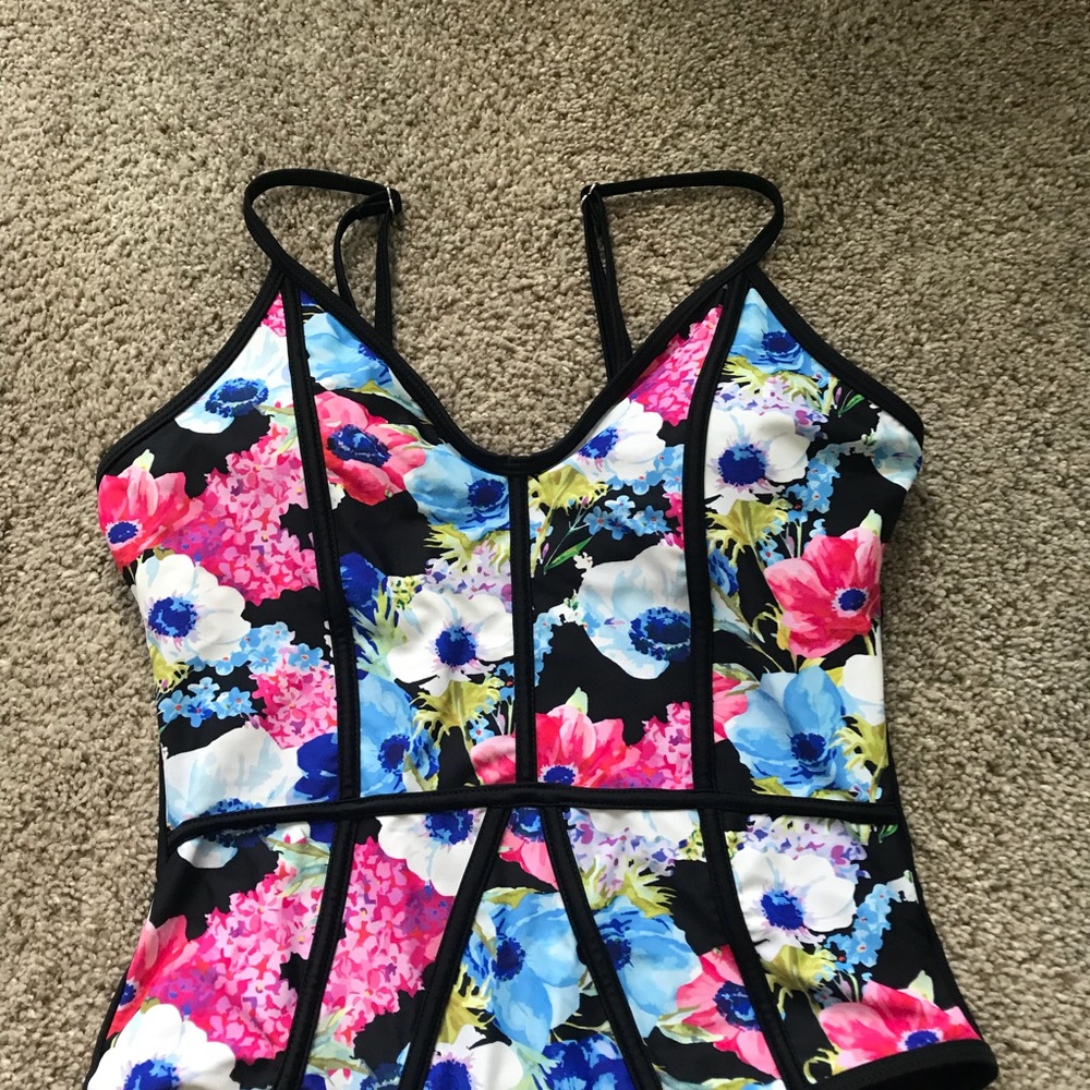 DONATING NEXT WEEK - Floral 1-piece swimsuit! - Picture 2 of 5